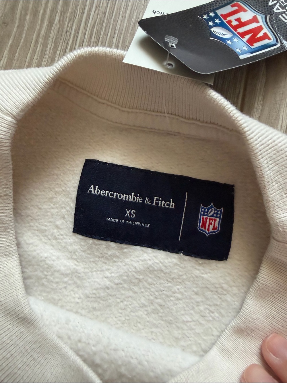 Abercrombie Baltimore Ravens Sunday Crew oversized football cozy weekend sporty - Picture 5 of 6
